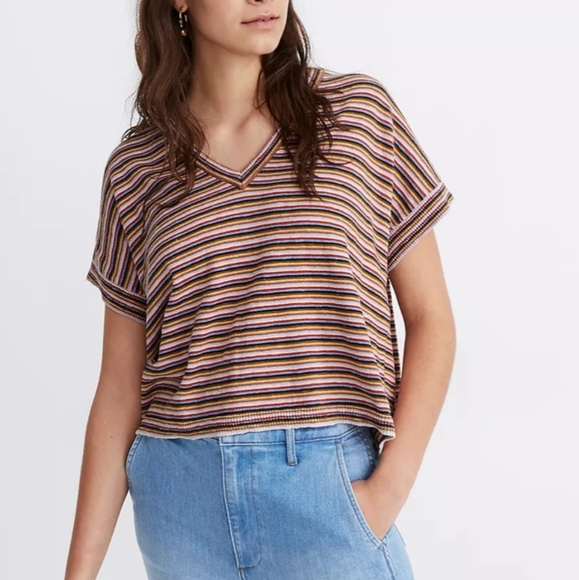 Madewell Sweaters - Madewell Striped Paulson Sweater Tee